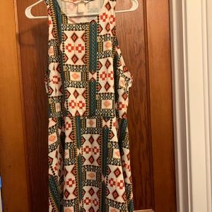 H&M tribal skater dress